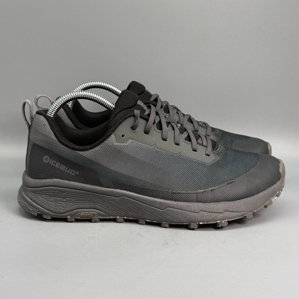 Icebug Horizon RB9X Men's 8.5 Black Granite Trail Running Athletic Sneakers Shoe